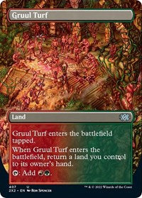 Magic: The Gathering Single - Double Masters 2022 - Gruul Turf (Borderless) - FOIL Uncommon/407 Lightly Played