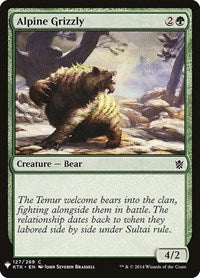 Magic: The Gathering Single - The List - Alpine Grizzly Common/127 Lightly Played