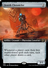 Magic: The Gathering Single - Phyrexia: All Will Be One - Zenith Chronicler (Extended Art) - Rare/399 Lightly Played