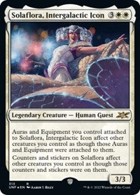 Magic: The Gathering - Unfinity - Solaflora, Intergalactic Icon (Galaxy Foil) - Rare/313 Lightly Played