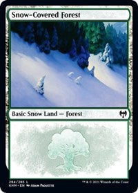 Magic: The Gathering Single - Kaldheim - Snow-Covered Forest (284) Land/284 Lightly Played