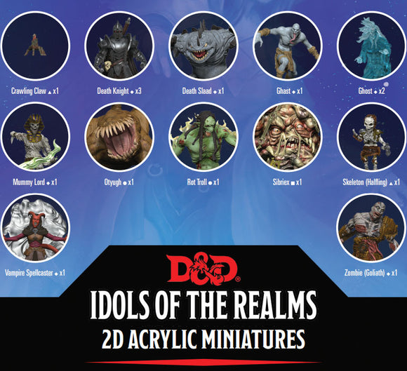 Dungeons & Dragons Fantasy Miniatures: Idols of the Realms 2D Boneyard Set 01