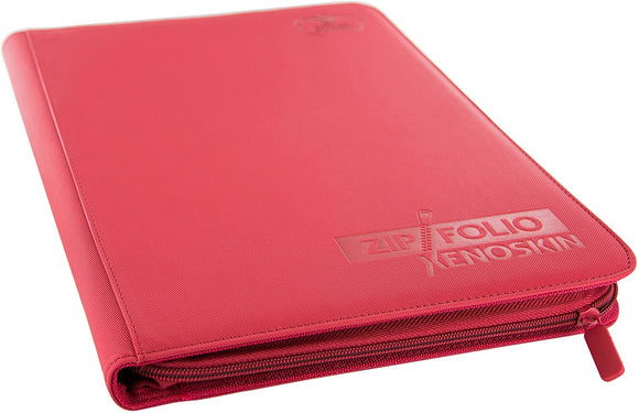 9-Pocket XenoSkin Zipfolio, Red