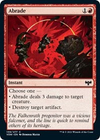 Magic: The Gathering - Innistrad: Crimson Vow - Abrade Common/139 Lightly Played