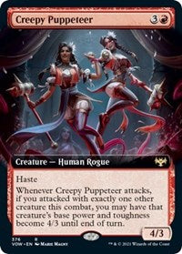 Magic: The Gathering Single - Innistrad: Crimson Vow - Creepy Puppeteer (Extended Art) - Rare/376 Lightly Played