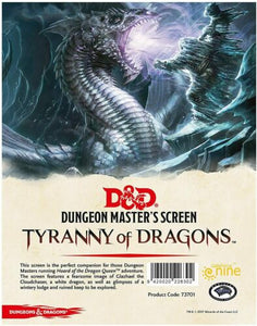 D&D 5th Edition: DM Screen -Hoard of The Dragon Queen