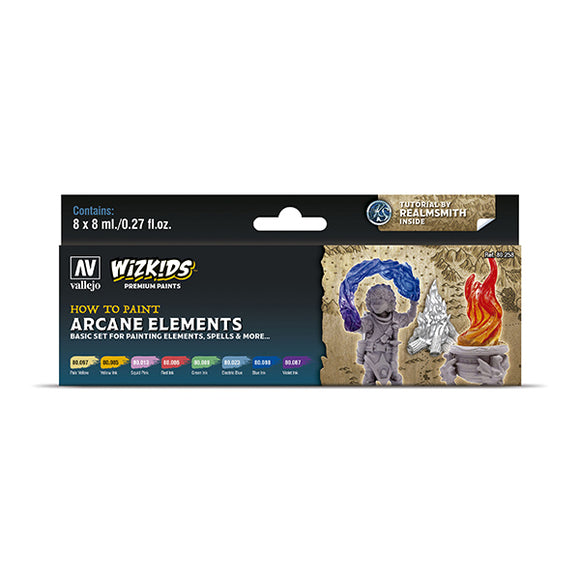 Wizkids Paints Set: Arcane Elements (8 colors), 8ml.