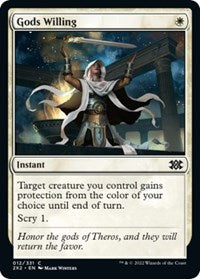 Magic: The Gathering Single - Double Masters 2022 - Gods Willing - FOIL Common/012 Lightly Played