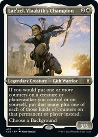 Magic: The Gathering Single - Commander Legends: Battle for Baldur's Gate - Lae'zel, Vlaakith's Champion (Foil Etched) - Rare/476 Lightly Played