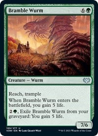 Magic: The Gathering - Innistrad: Crimson Vow - Bramble Wurm Uncommon/189 Lightly Played