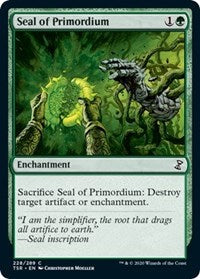 Magic: The Gathering - Time Spiral: Remastered - Seal of Primordium Common/228 Lightly Played