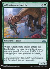 Magic: The Gathering Single - The List - Affectionate Indrik Uncommon/121 Lightly Played