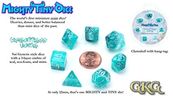 Mighty Tiny Dice: Caribbean Tide (7 Polyhedral Dice Set)