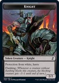Magic: The Gathering - Time Spiral: Remastered - Knight Token Token/005 Lightly Played