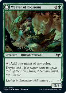 Magic: The Gathering - Innistrad: Crimson Vow - Weaver of Blossoms Common/226 Lightly Played