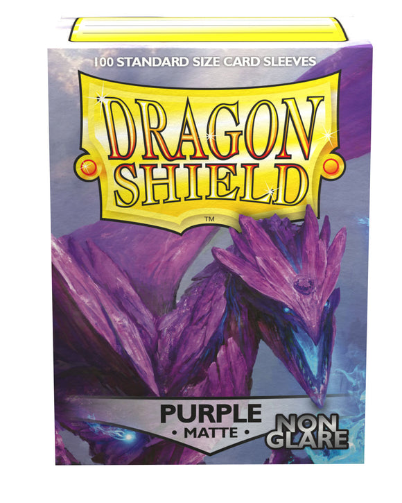Dragon Shields: (100) Matte Purple Standard Sleeves NON-GLARE