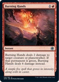 Magic: The Gathering Single - Adventures in the Forgotten Realms - Burning Hands (Foil) Uncommon/135 Lightly Played