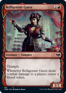 Magic: The Gathering - Innistrad: Crimson Vow - Belligerent Guest (Showcase) FOIL Common/VOC/301 Lightly Played