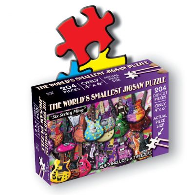 The World's Smallest Jigsaw Puzzle – Six String Fling - 234 Piece Puzzle