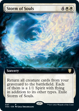 Magic: The Gathering - Commander: Innistrad: Crimson Vow - Storm of Souls (Extended Art) Rare/047 Lightly Played