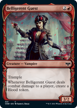 Magic: The Gathering - Innistrad: Crimson Vow - Belligerent Guest (Showcase) Common/VOC/301 Lightly Played