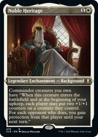 Magic: The Gathering Single - Commander Legends: Battle for Baldur's Gate - Noble Heritage (Foil Etched) - Rare/478 Lightly Played