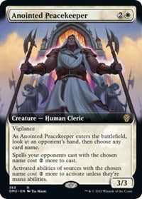 Magic: The Gathering Single - Dominaria United - Anointed Peacekeeper (Extended Art) - Rare/383 Lightly Played