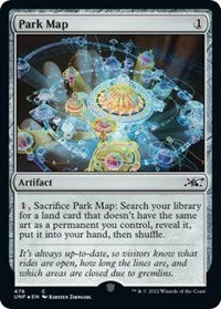 Magic: The Gathering - Unfinity - Park Map (Foil) - Common/190 Lightly Played
