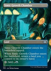 Magic: The Gathering Single - Double Masters 2022 - Simic Growth Chamber (Borderless) - FOIL Uncommon/412 Lightly Played