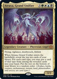 Magic: The Gathering Single - Phyrexia: All Will Be One - Atraxa, Grand Unifier - Mythic/196 Lightly Played