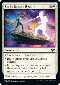 Magic: The Gathering Single - Double Masters 2022 -Settle Beyond Reality - FOIL Common/030 Lightly Played