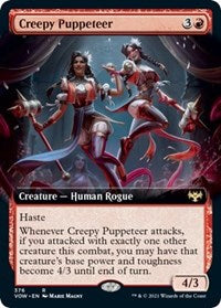 Magic: The Gathering - Innistrad: Crimson Vow - Creepy Puppeteer (Extended Art) Rare/376 Lightly Played