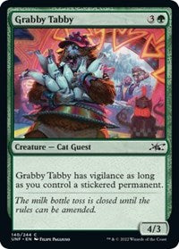 Magic: The Gathering - Unfinity - Grabby Tabby (Foil) - Common/140 Lightly Played