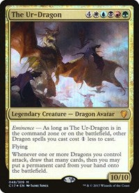 Magic: The Gathering - Commander 2017 - The Ur-Dragon FOIL Mythic/048 Lightly Played
