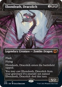 Magic: The Gathering - Adventures in the Forgotten Realms - Ebondeath, Dracolich (Borderless) - Mythic/292 Lightly Played