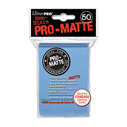 Pro-Matte Deck Protectors Pack: Light BLue 50ct