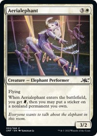 Magic: The Gathering - Unfinity - Aerialephant (Foil) - Common/002 Lightly Played