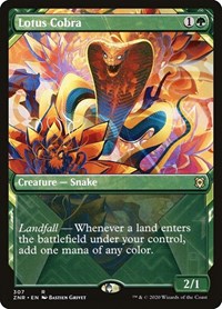 Magic: The Gathering Single - Zendikar Rising - Lotus Cobra (Showcase) - Rare/307 Lightly Played