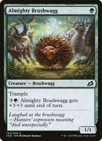 Magic: The Gathering Single - Ikoria: Lair of Behemoths - Almighty Brushwagg (Foil) Common/143 Lightly Played