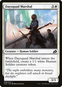 Magic: The Gathering Single - Ikoria: Lair of Behemoths - Daysquad Marshal (Foil) - Common/008 Lightly Played