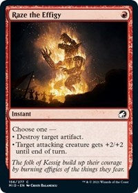 Magic: The Gathering Single - Innistrad: Midnight Hunt - Raze the Effigy - Common/156 Lightly Played