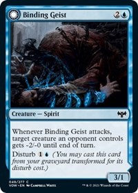 Magic: The Gathering Single - Innistrad: Crimson Vow - Binding Geist (Foil) - Common/048 Lightly Played