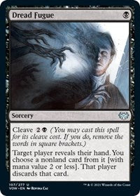 Magic: The Gathering - Innistrad: Crimson Vow - Dread Fugue Uncommon/107 Lightly Played