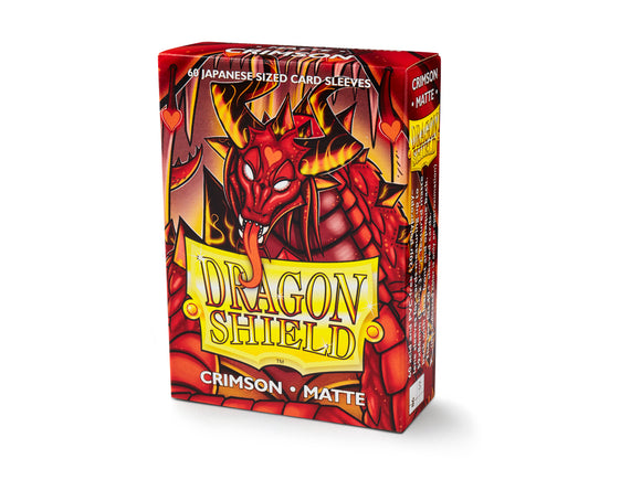 Dragon Shields: (60) Matte Crimson Japanese Sleeves