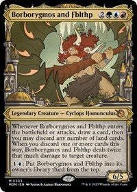 Magic: The Gathering Single - March of The Machine - Borborygmos and Fblthp (Showcase) - Mythic/0303 - Lightly Played