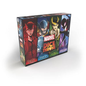 DICE THRONE: MARVEL 4-HERO BOX (SCARLET WITCH, THOR, LOKI, AND SPIDER-MAN)