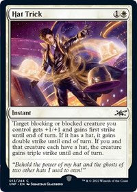 Magic: The Gathering - Unfinity - Hat Trick (Foil) - Common/013 Lightly Played