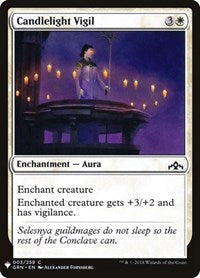 Magic: The Gathering Single - The List - Guilds of Ravnica - Candlelight Vigil Common/003 Lightly Played