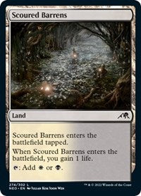 Magic: The Gathering Single - Kamigawa: Neon Dynasty - Scoured Barrens Land/274 Lightly Played