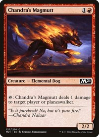 Magic: The Gathering - Core Set 2021 - Chandra's Magmutt (Foil) Common/137 Lightly Played
